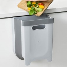 Foldable Hanging Waste Bin Container Collapsible Garbage Bin for Cabinet/ Car/ Bathroom - 9L